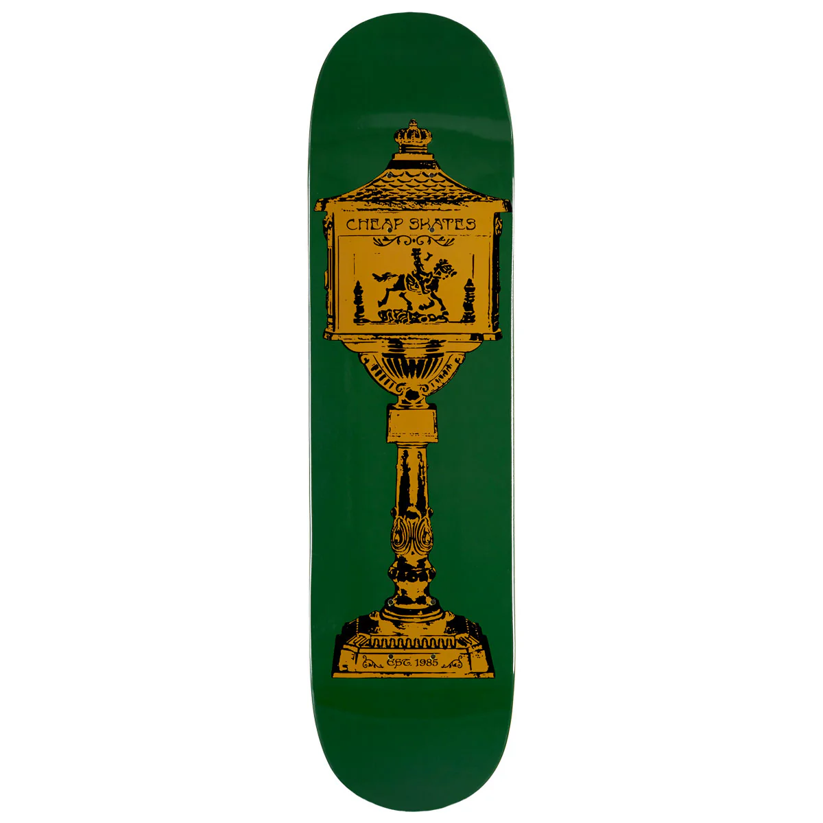 CCS Iron Mailbox Skateboard Deck - Green - 8.25"
