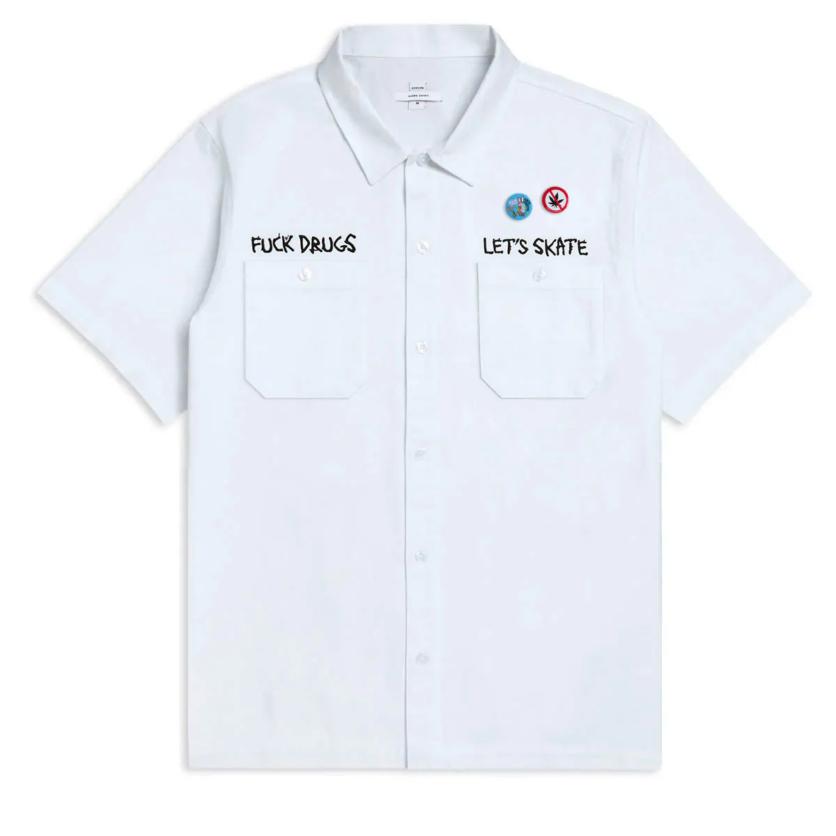 CCS Live x Heroin 420 Work Shirt - White