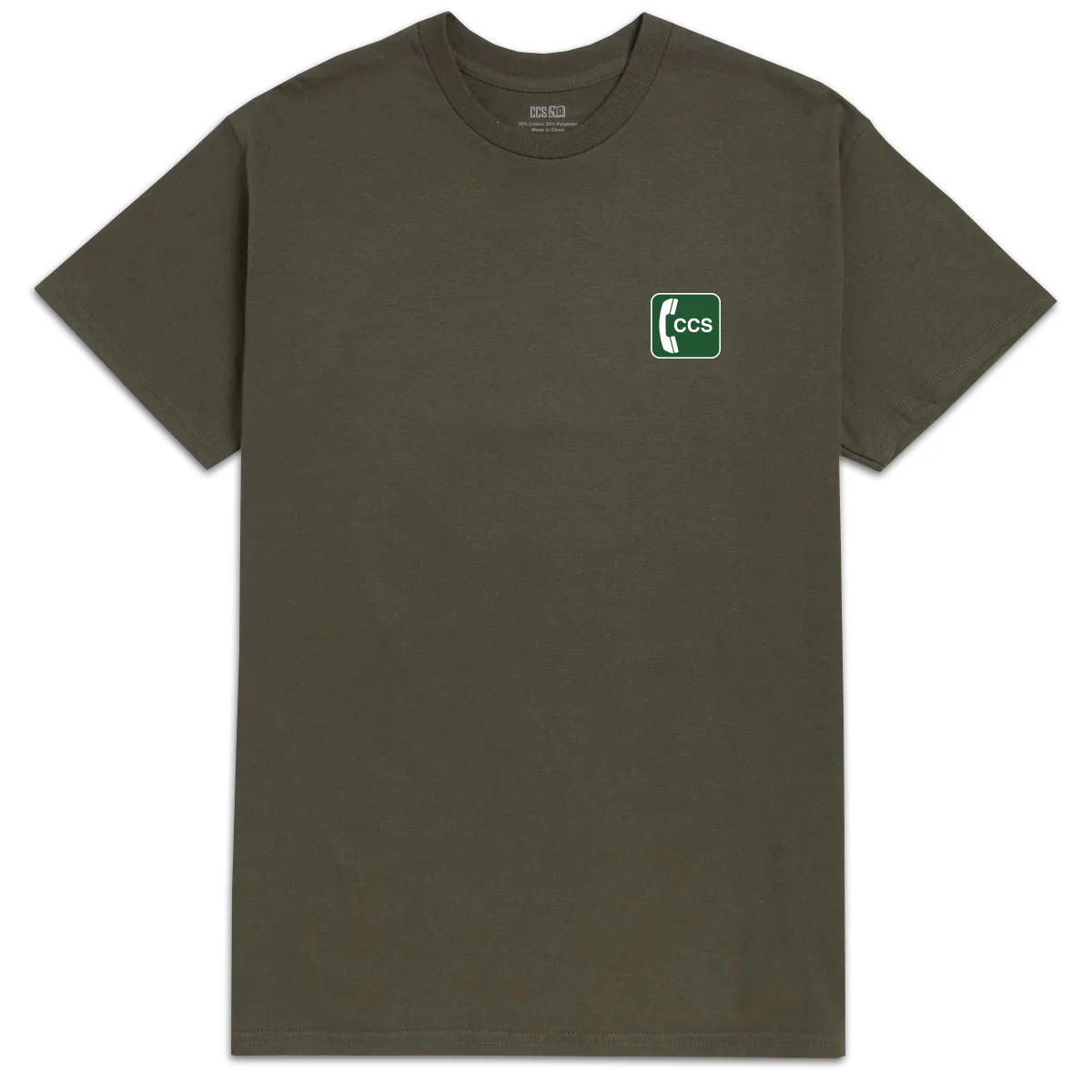 CCS Phone T-Shirt - Surplus Green