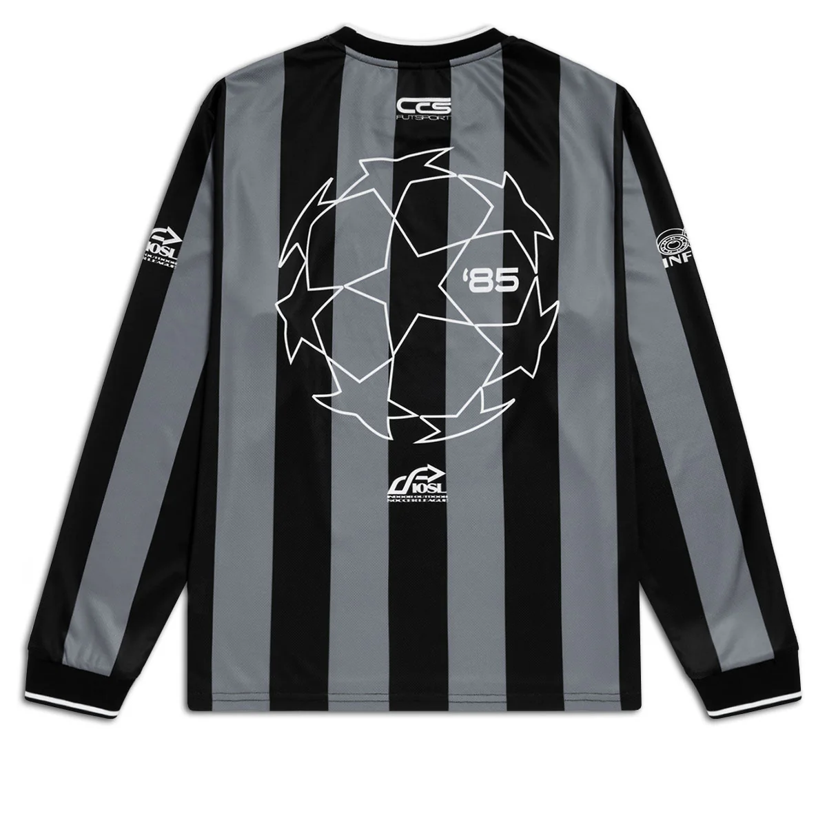 CCS Retro '85 Long Sleeve Soccer Jersey - Black Stripe - Image 2