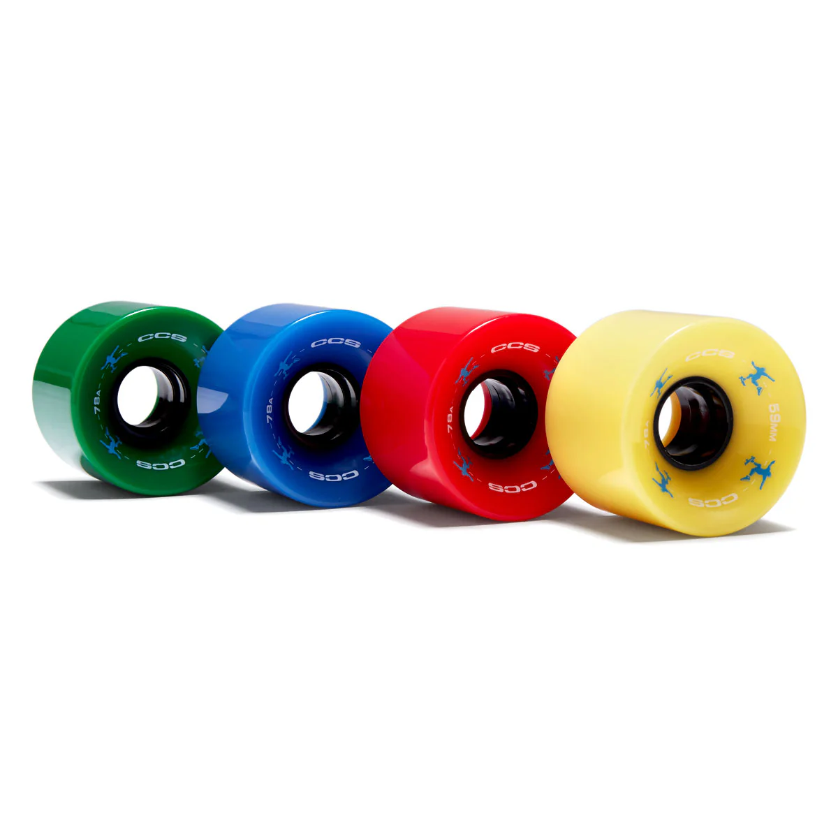 CCS Retro Cruiser 78a Skateboard Wheels - Multi - 59mm