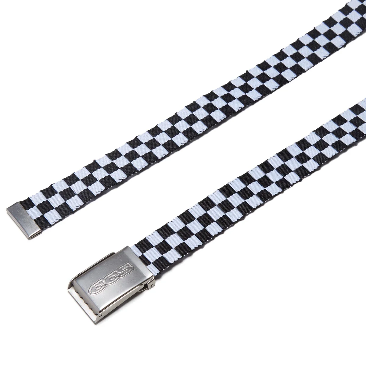 CCS Silver 96 Logo Web Belt - Checkerboard - Image 2