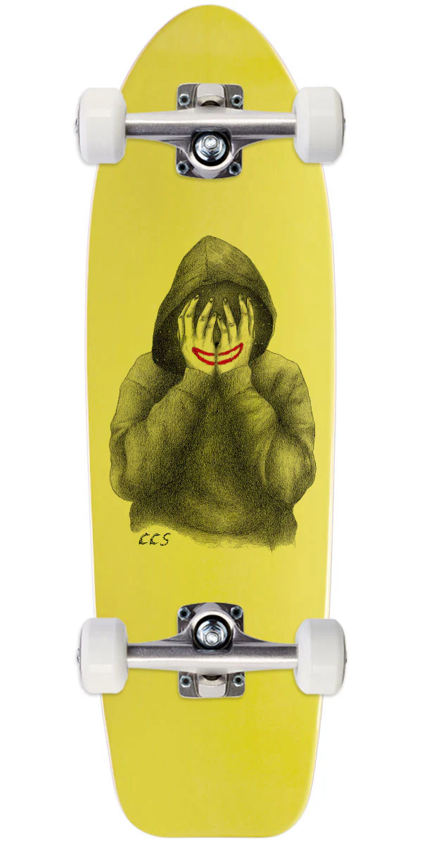 CCS Smile on The Surface Crusier Skateboard Complete - Yellow - 8.00"