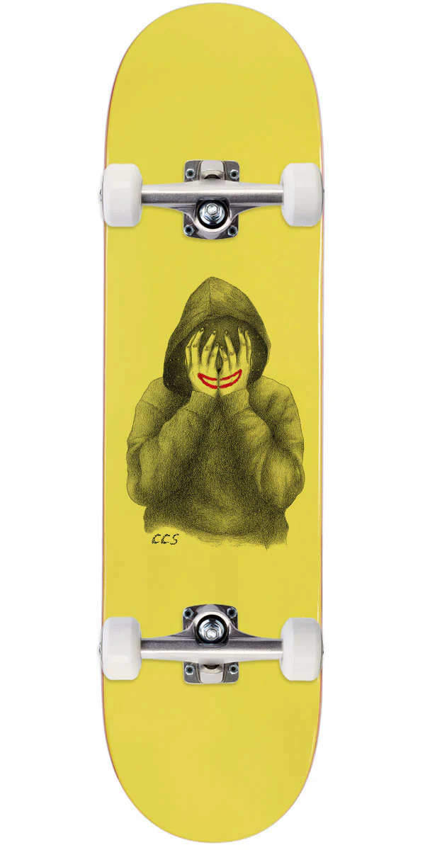 CCS Smile on The Surface Skateboard Complete - Yellow - 7.50"