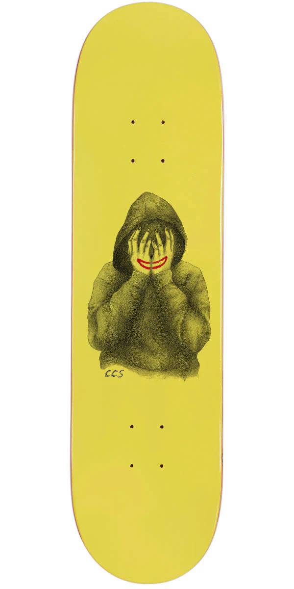 CCS Smile on The Surface Skateboard Deck - Yellow - 8.00"
