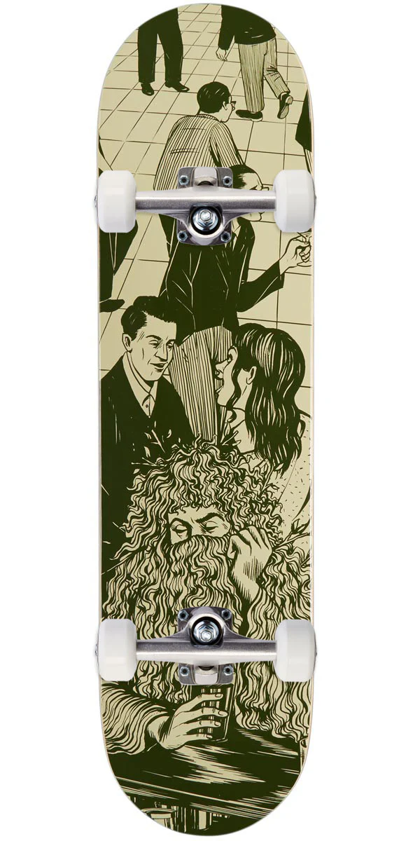 CCS Social Camouflage Bar Skateboard Complete - Green - 8.25"