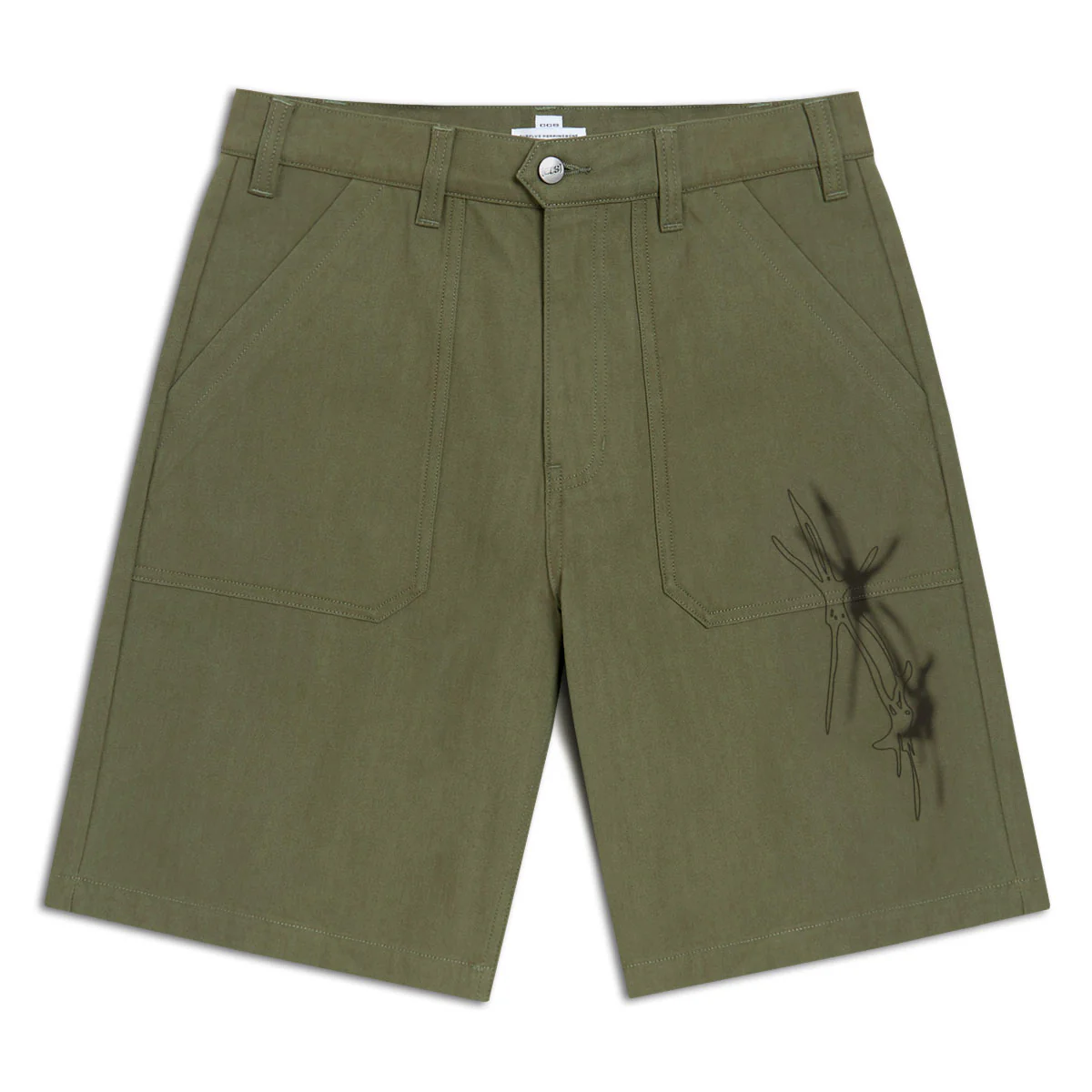 CCS Spiked Star Surplus Shorts - Olive