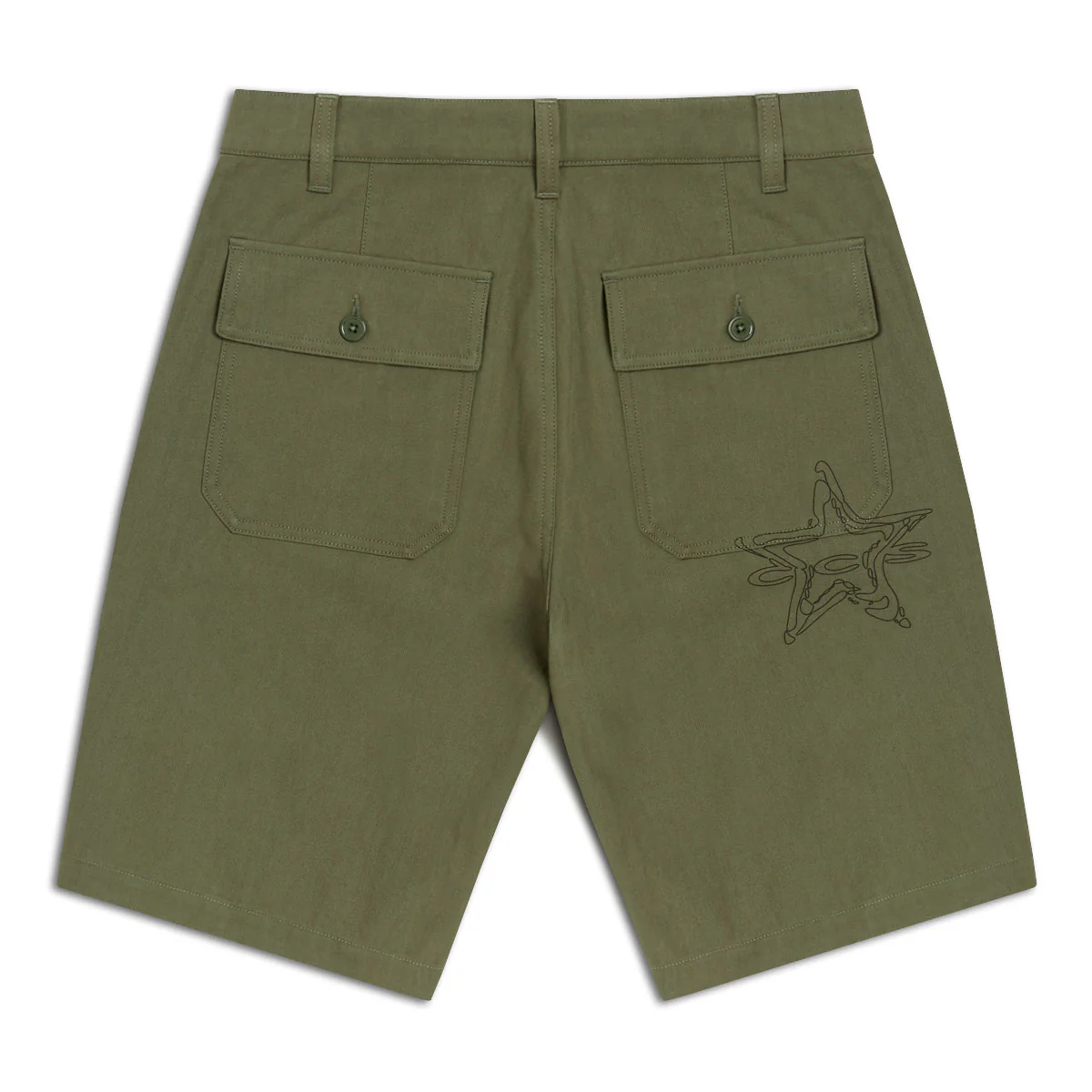 CCS Spiked Star Surplus Shorts - Olive - Image 2