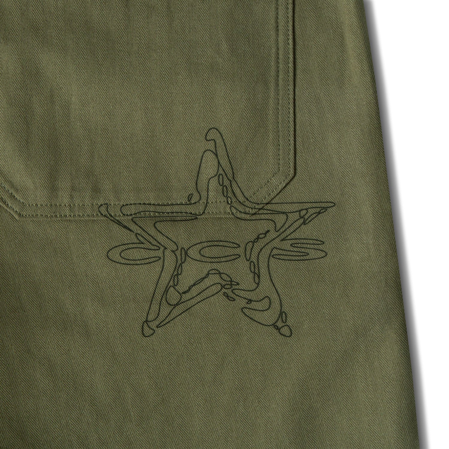 CCS Spiked Star Surplus Shorts - Olive - Image 6
