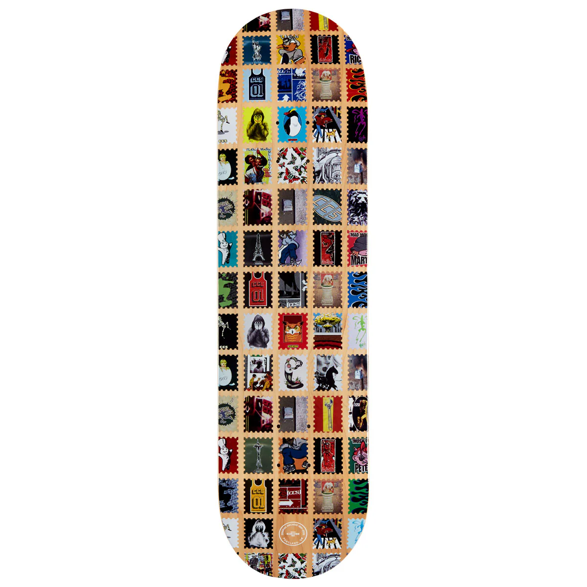 CCS Stamp Archive Skateboard Deck - Multi - 8.50"