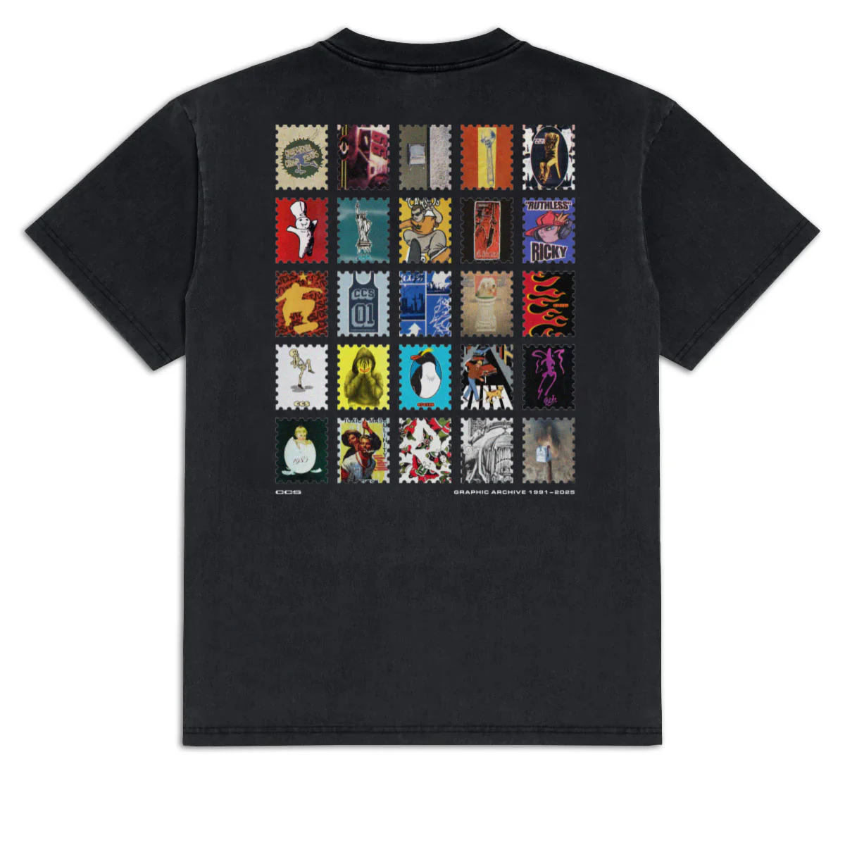 CCS Stamp Archive T-Shirt - Vintage Black