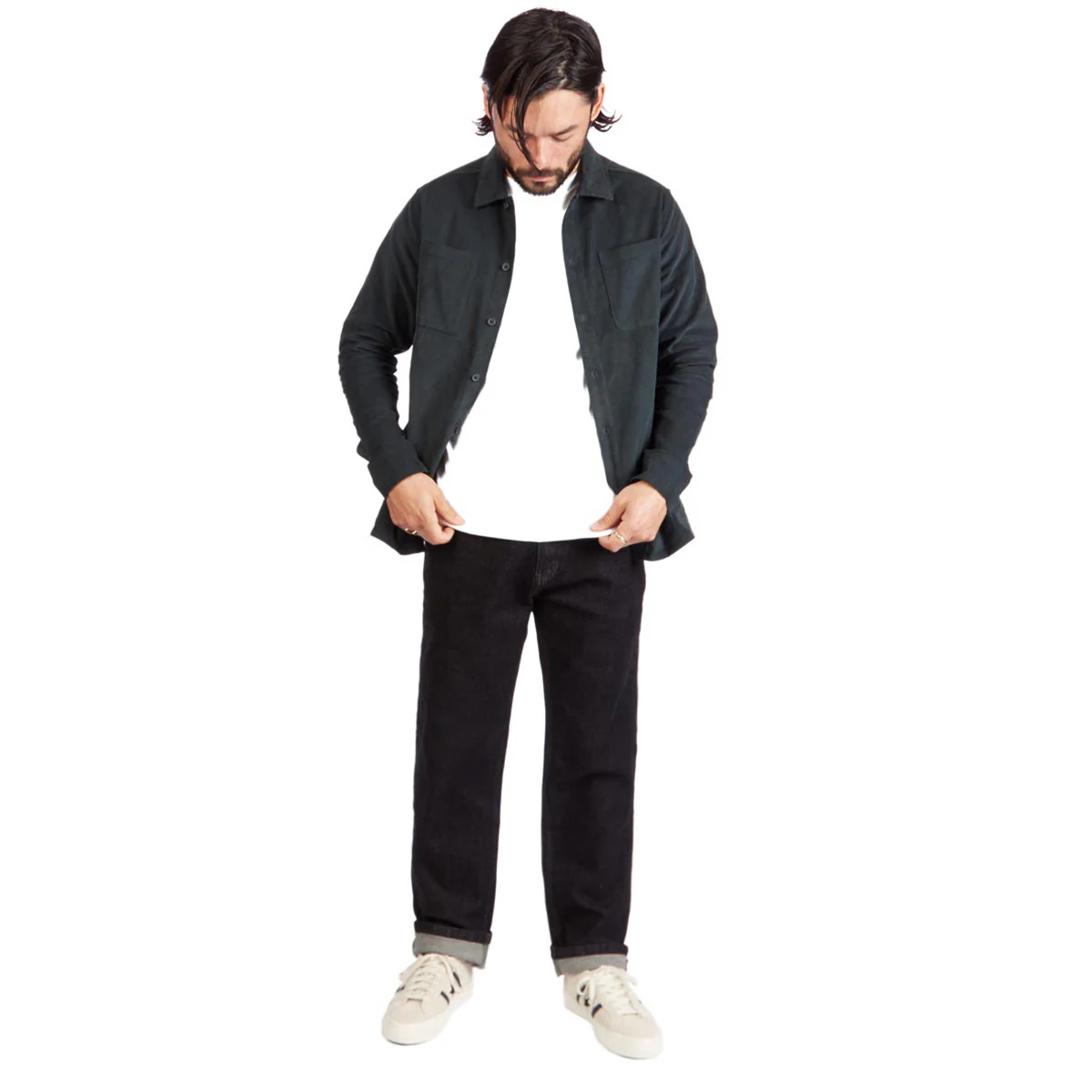 CCS Relaxed Stretch Denim Jeans - 12oz Black - Image 3