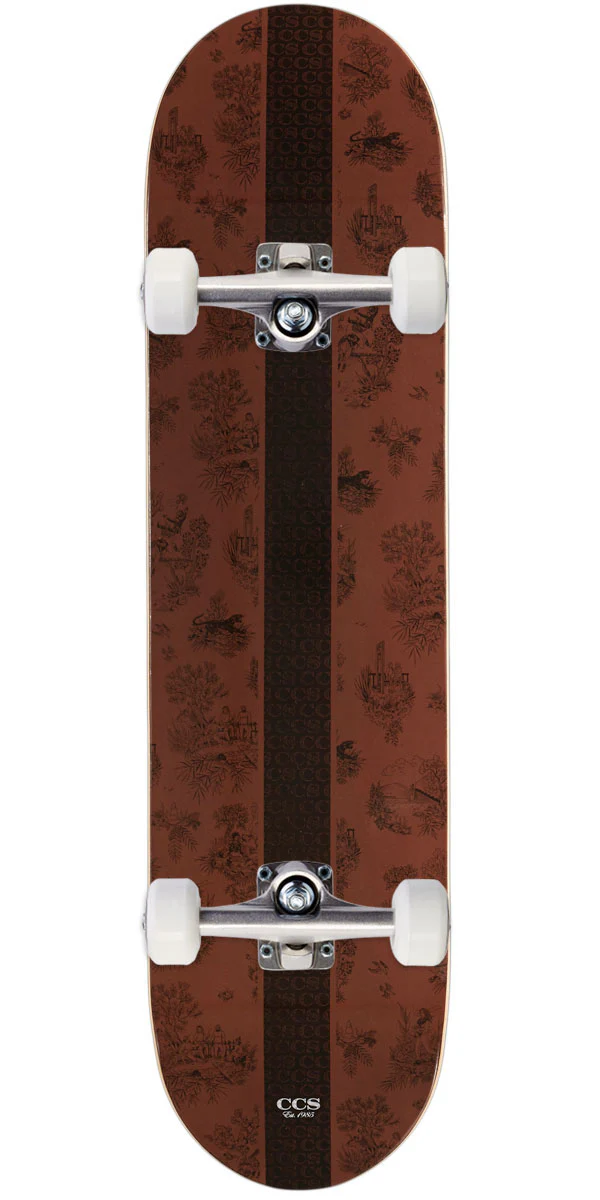 CCS Toile Skateboard Complete - Brown Root - 8.25"