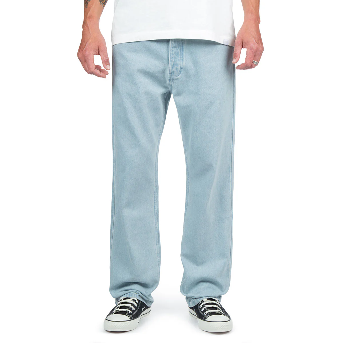 CCS Western Straight Denim Jeans - Bleach Wash