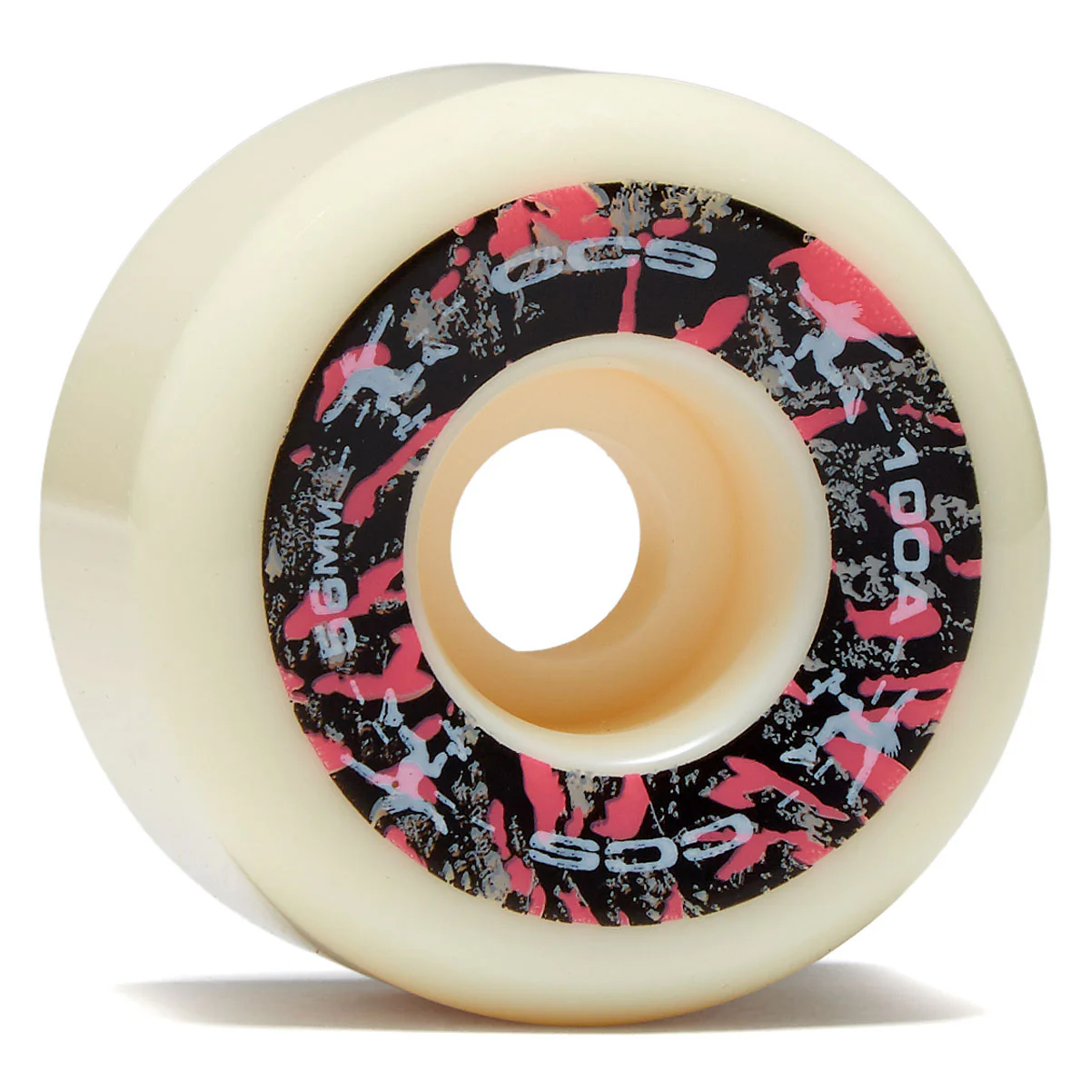 CCS Wide 100a Skateboard Wheels - White - 56mm
