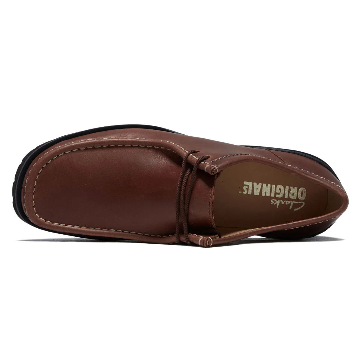 Clarks Wallabee Yukoner Shoes - Brown Leather - Image 3