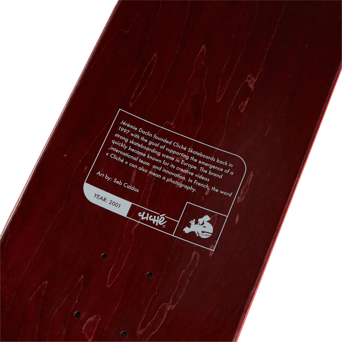 Cliché Jeremie Daclin Camera Skateboard Deck - 8.50" - Image 3