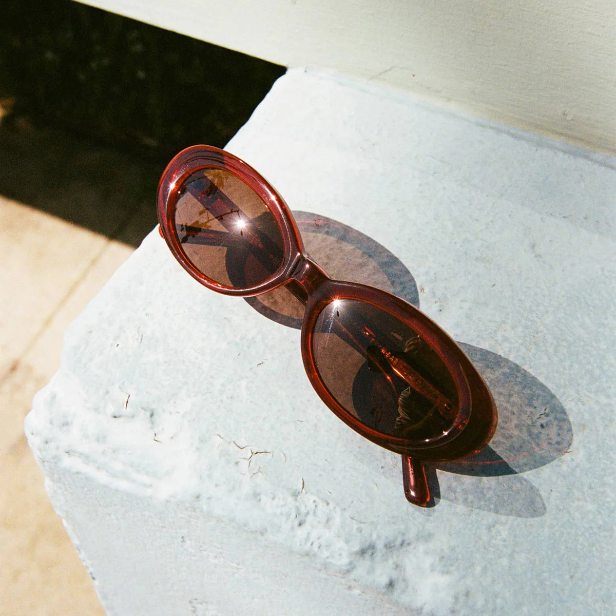 Crap Eyewear The Sweet Leaf Sunglasses - Crystal Black Cherry Bio/Amber - Image 5