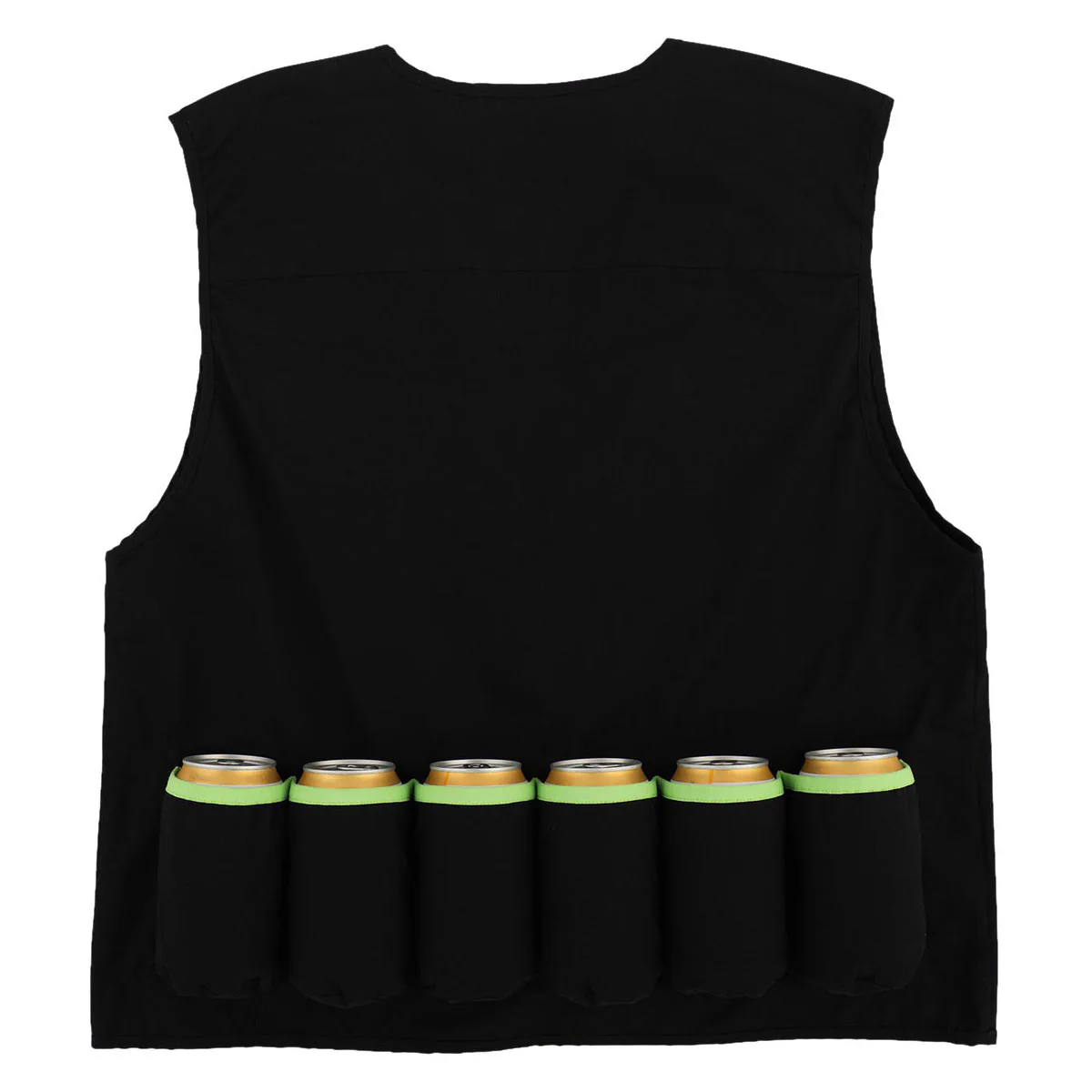 Creature Gravette Cut And Tie Utility Vest - Black - Image 3