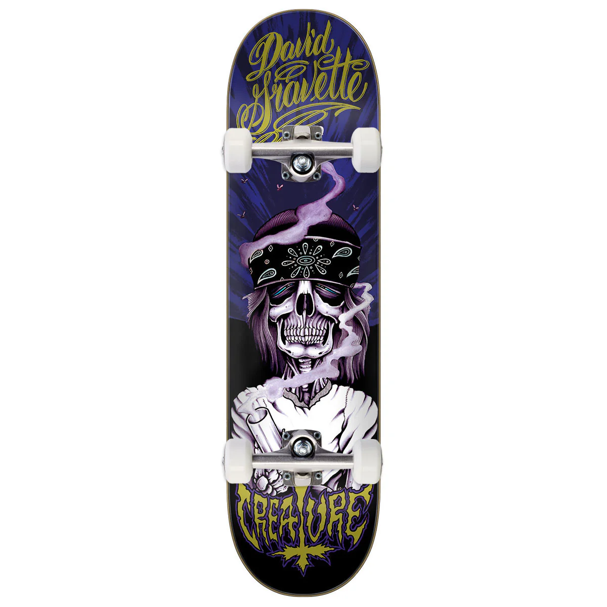 Creature Gravette Hippe Skull 20th Pro Skateboard Complete - 8.30"