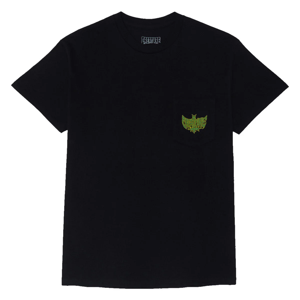 Creature Gravette Hippie Skull 20th Pocket T-Shirt - Black - Image 2