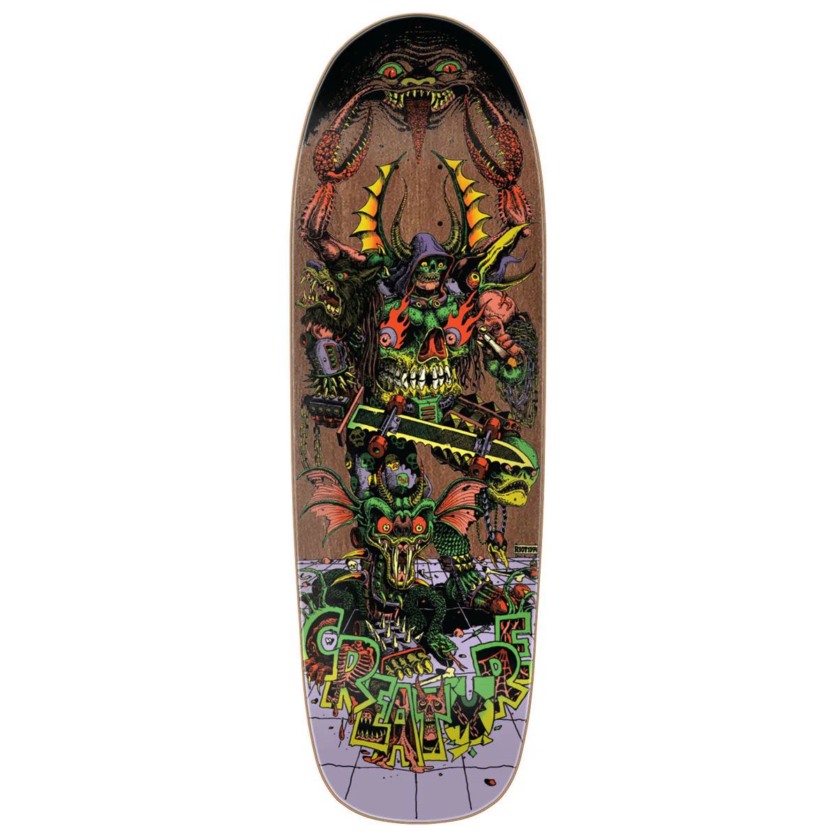 Creature Hallucination Beast Skateboard Deck - 9.55"