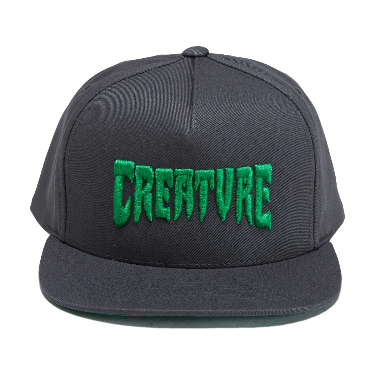 Creature Mono Logo Snapback Hat - Dark Grey - Image 2