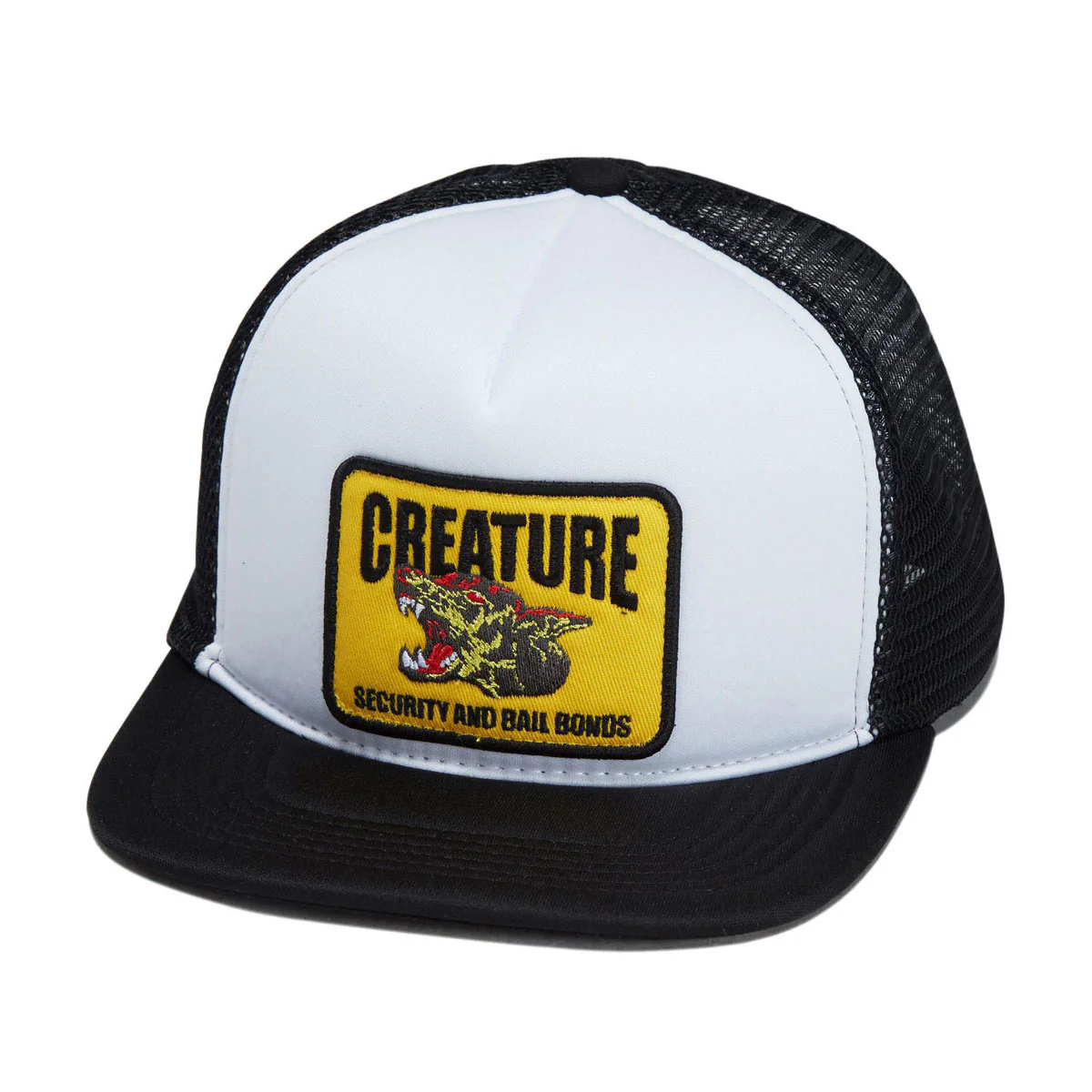 Creature Security Service Snapback Hat - White/Black