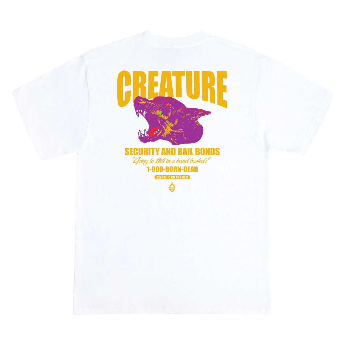 Creature Security Service T-Shirt - White