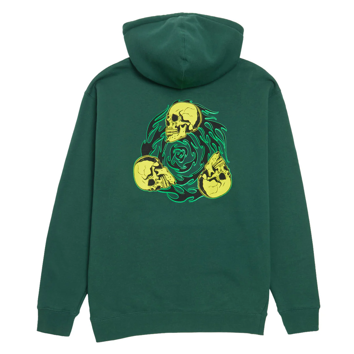 Creature Spiral Skull Hoodie - Dark Green