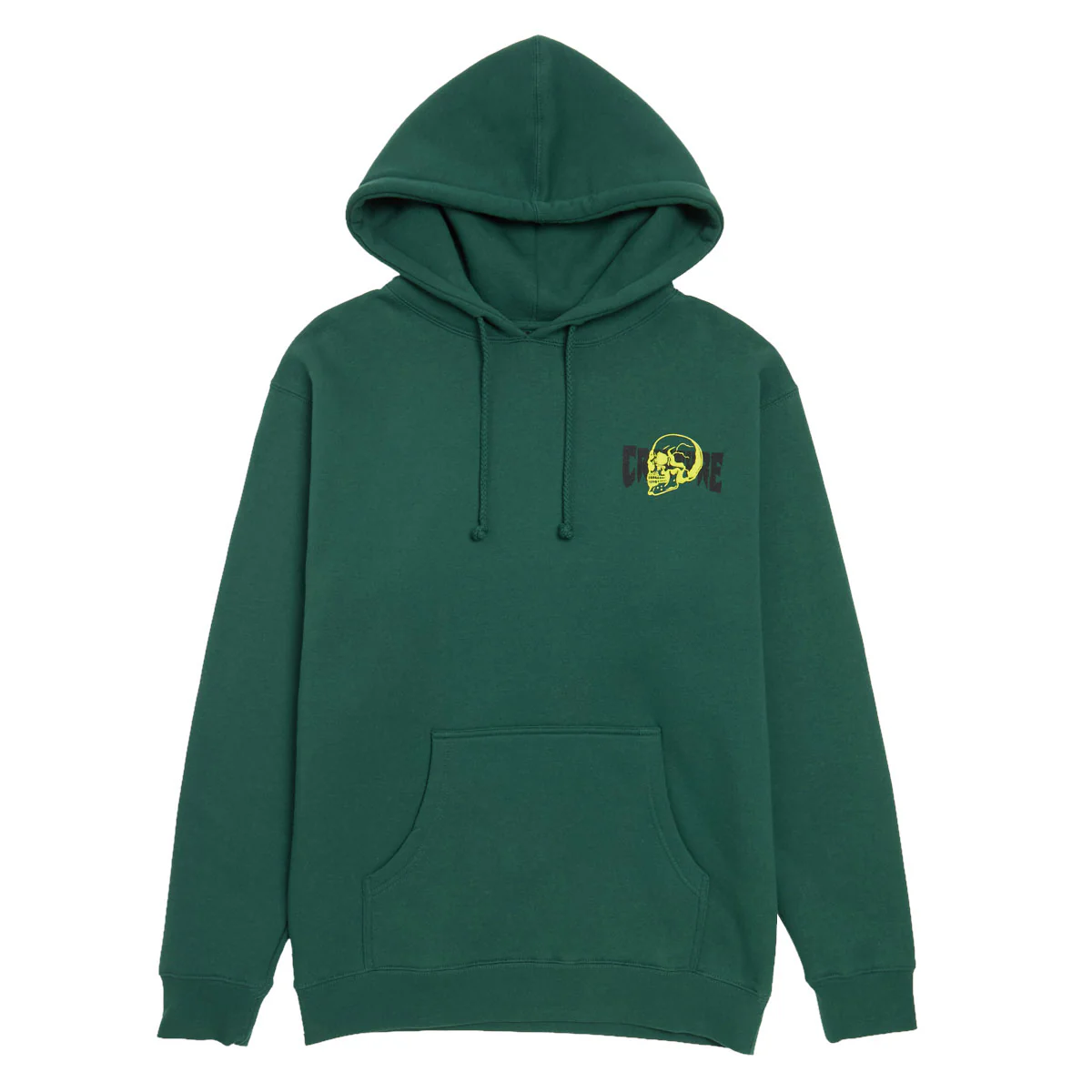 Creature Spiral Skull Hoodie - Dark Green - Image 2