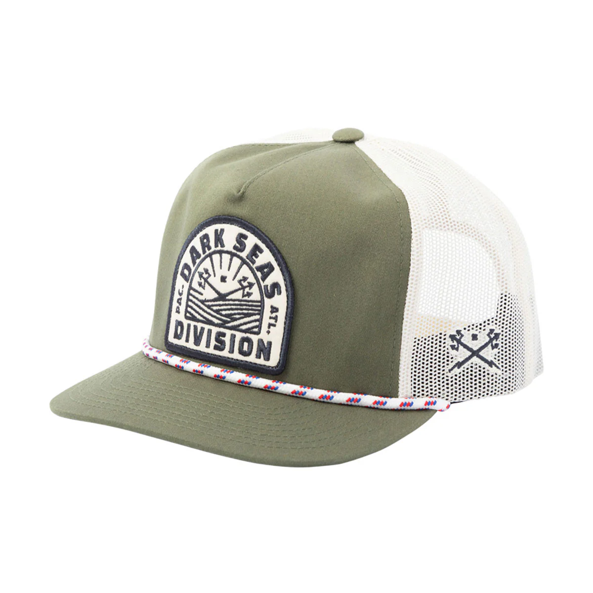 Dark Seas Enfield Hat - Green/White