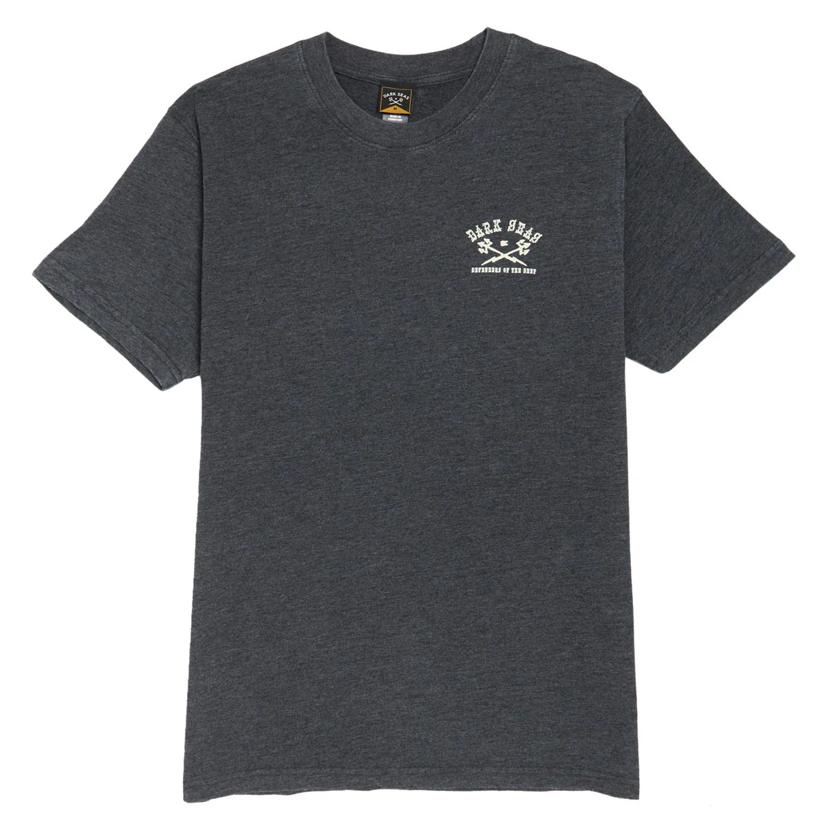 Dark Seas Perilous Mineral Pocket T-Shirt - Heather Charcoal - Image 2