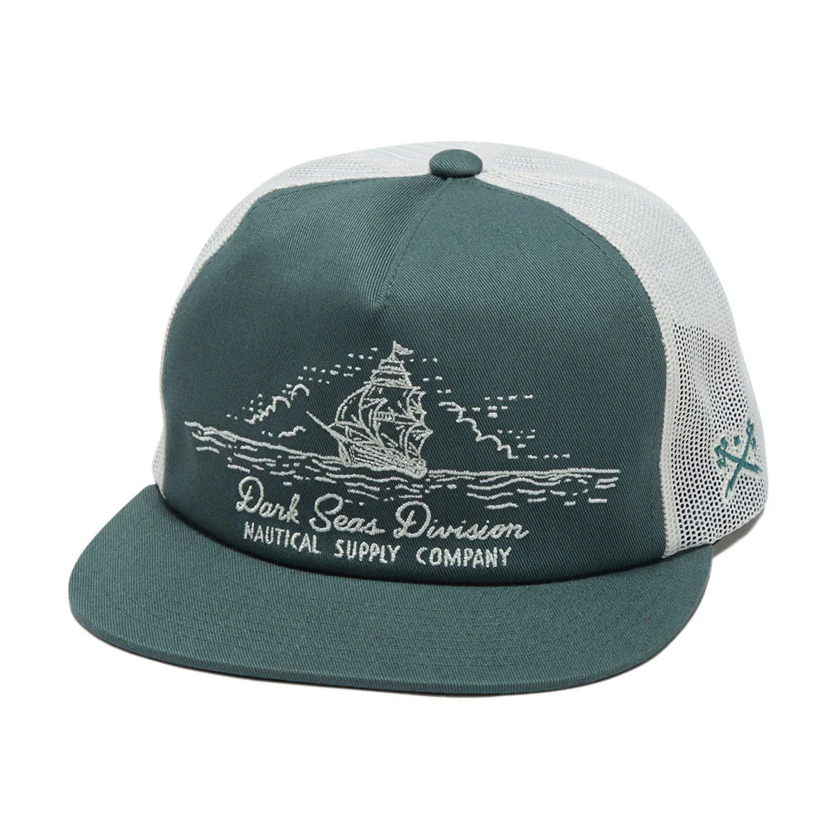 Dark Seas Tall Ship Hat - Green/White 2026