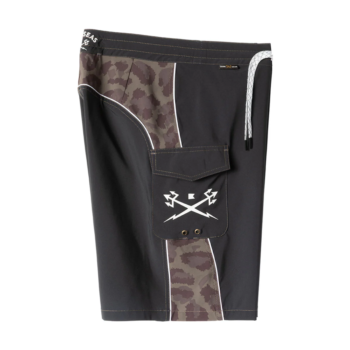 Dark Seas Time Warp Boardshorts - Black Camo - Image 3