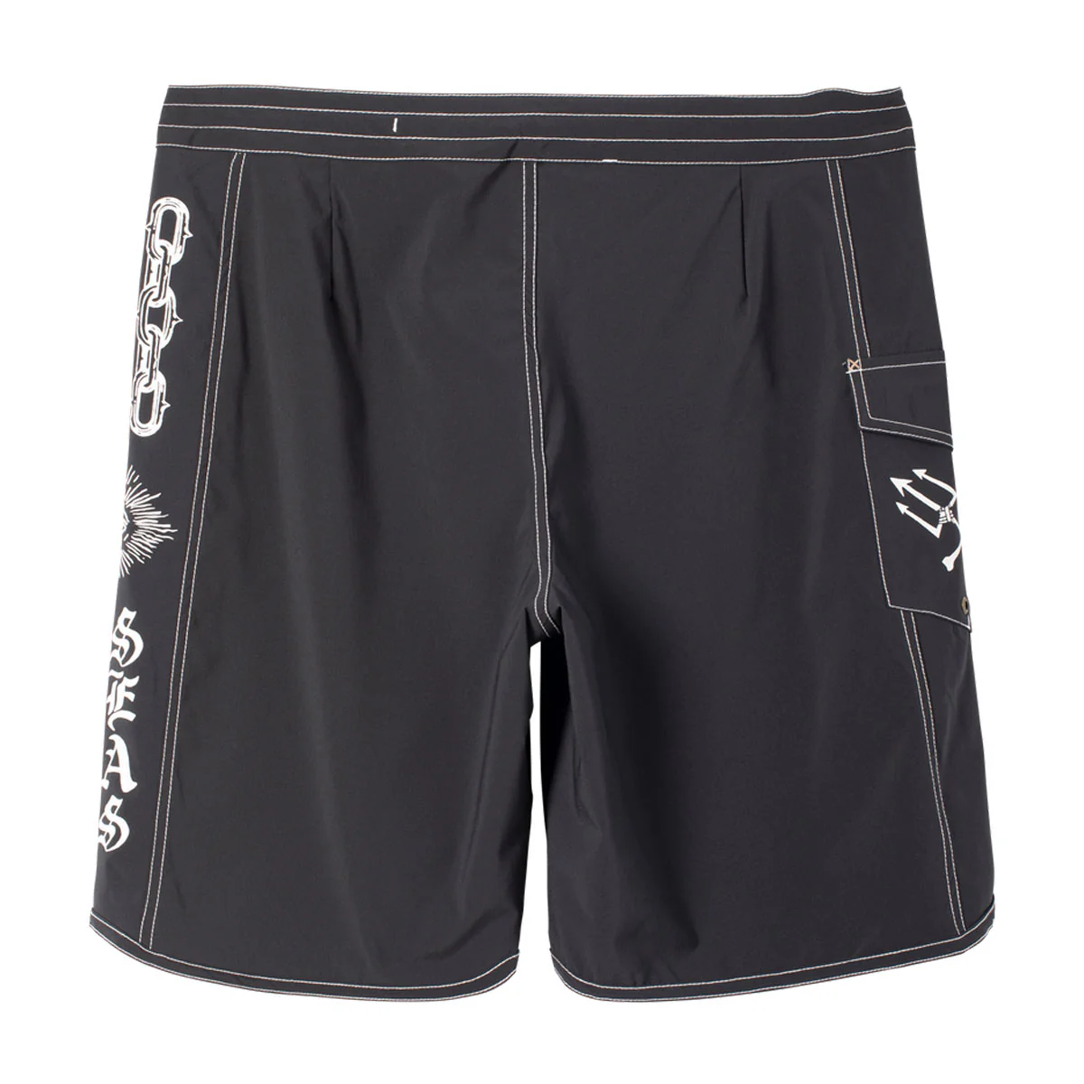 Dark Seas Windward Boardshorts - Black - Image 2