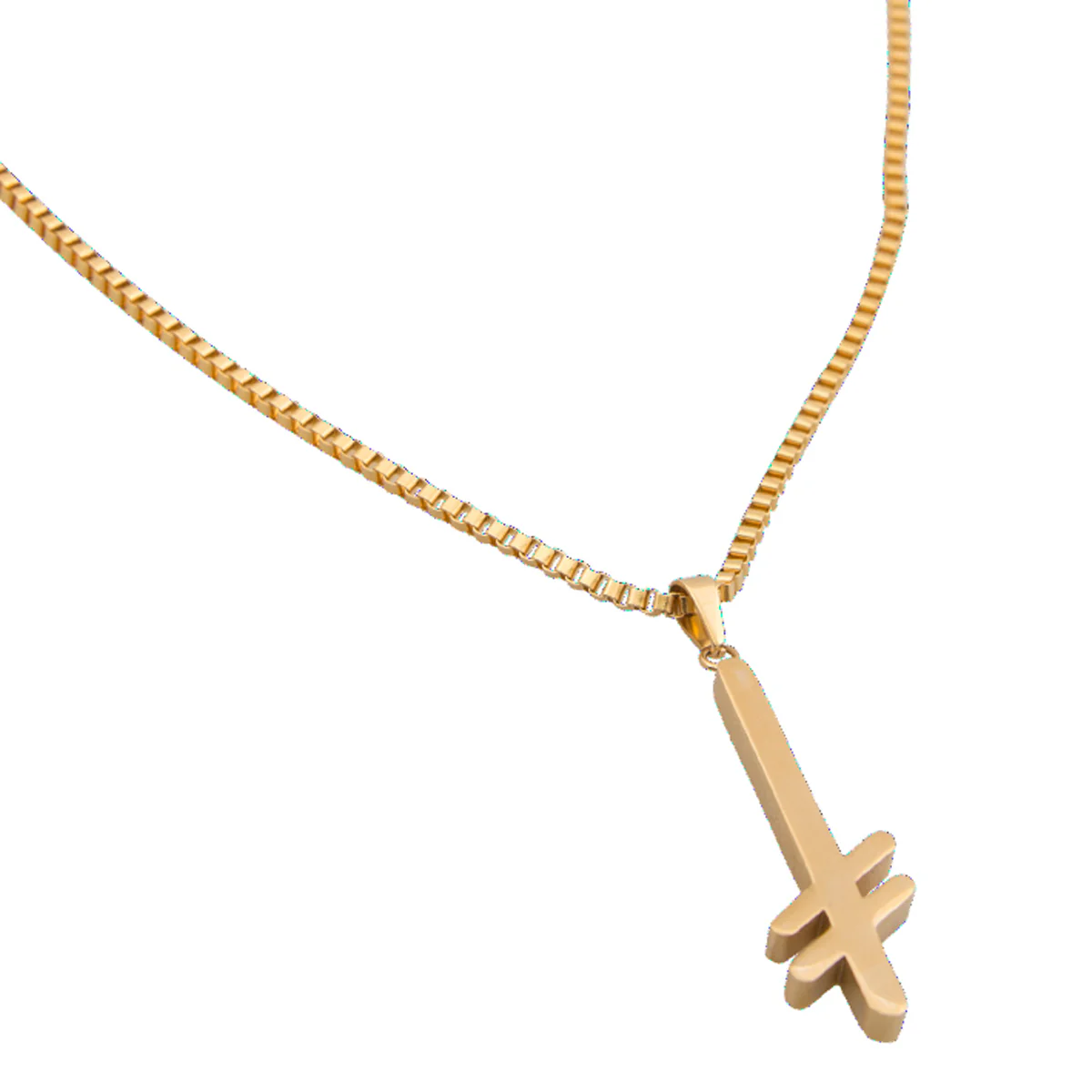 Deathwish Gang Logo Necklace - Gold