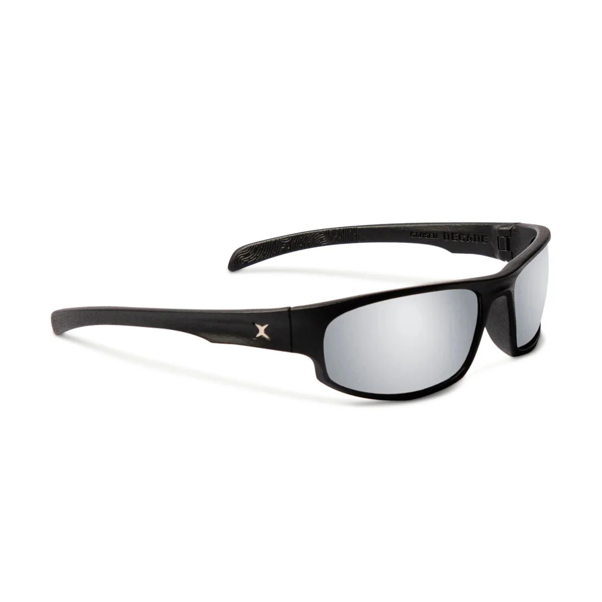 Decade Carsen 00s Sunglasses - Matte Black Nylon/Silver Mirror Polycarbonate
