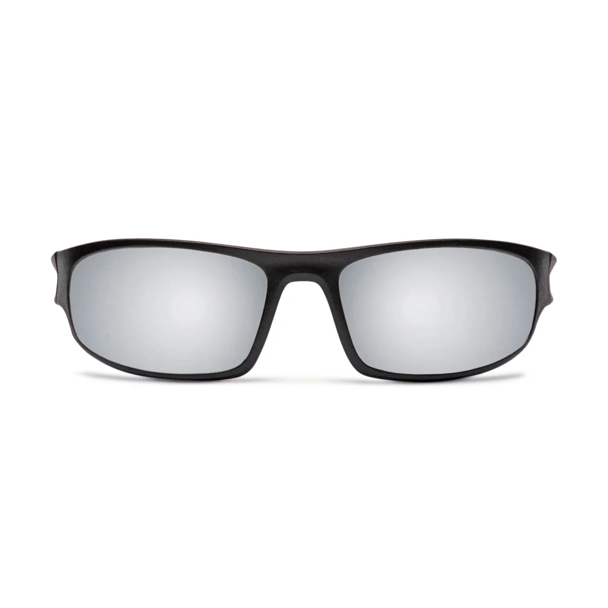 Decade Carsen 00s Sunglasses - Matte Black Nylon/Silver Mirror Polycarbonate - Image 2