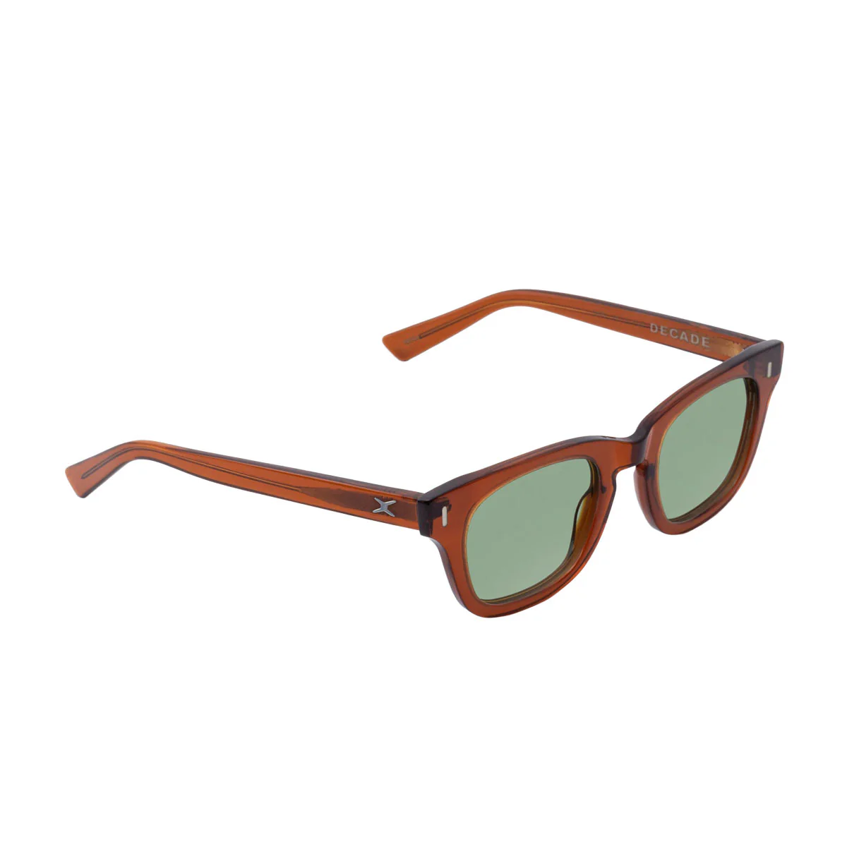 Decade Earl 50s Sunglasses - Coffee Acetate/Green CR39