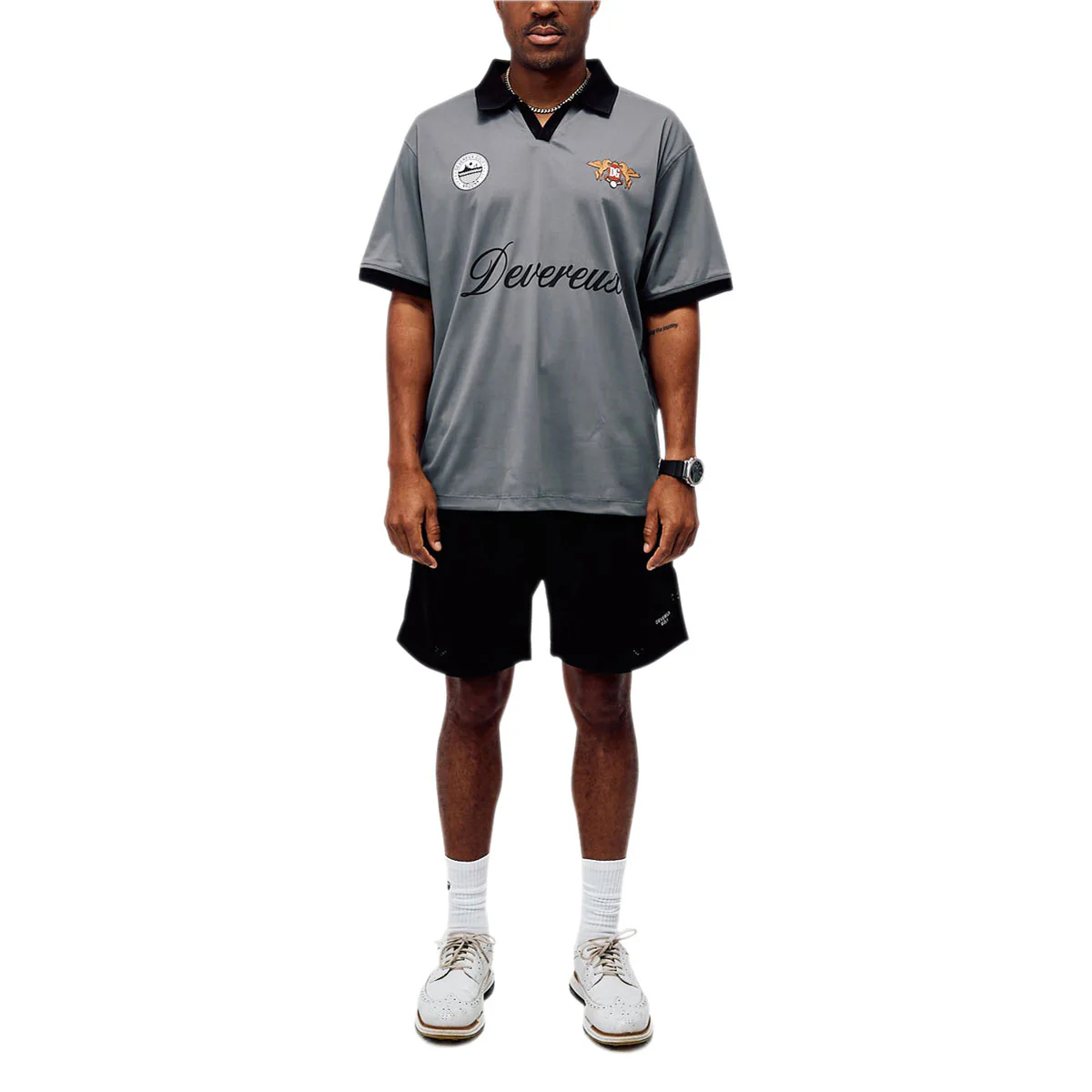 Devereux Competition Polo Shirt - Dark Charcoal - Image 2