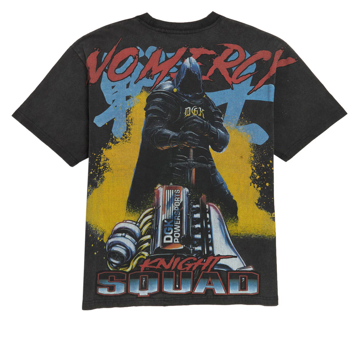 DGK Black Knight Knit T-Shirt - Vintage Black - Image 2