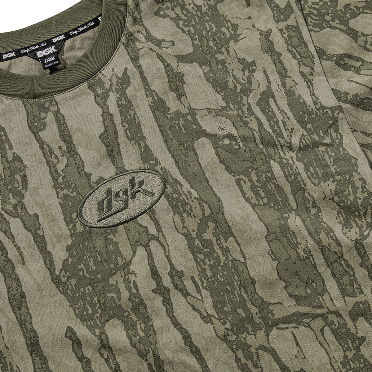 DGK Cortex Knit T-Shirt - Bark Camo - Image 2