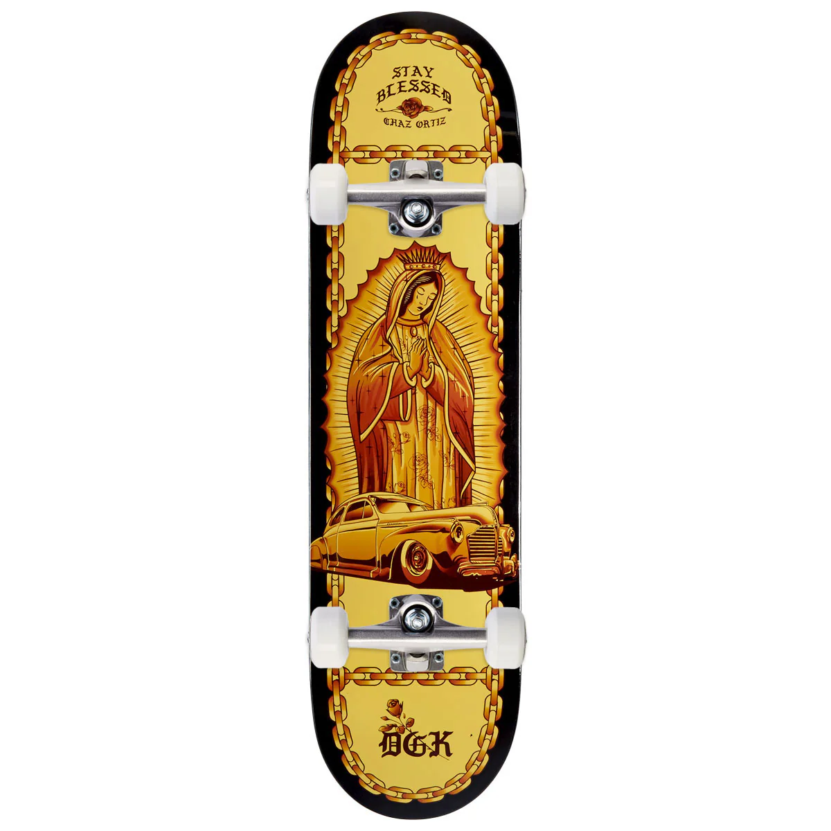 DGK Lo-Side Ortiz Skateboard Complete - Dipped - 8.10"