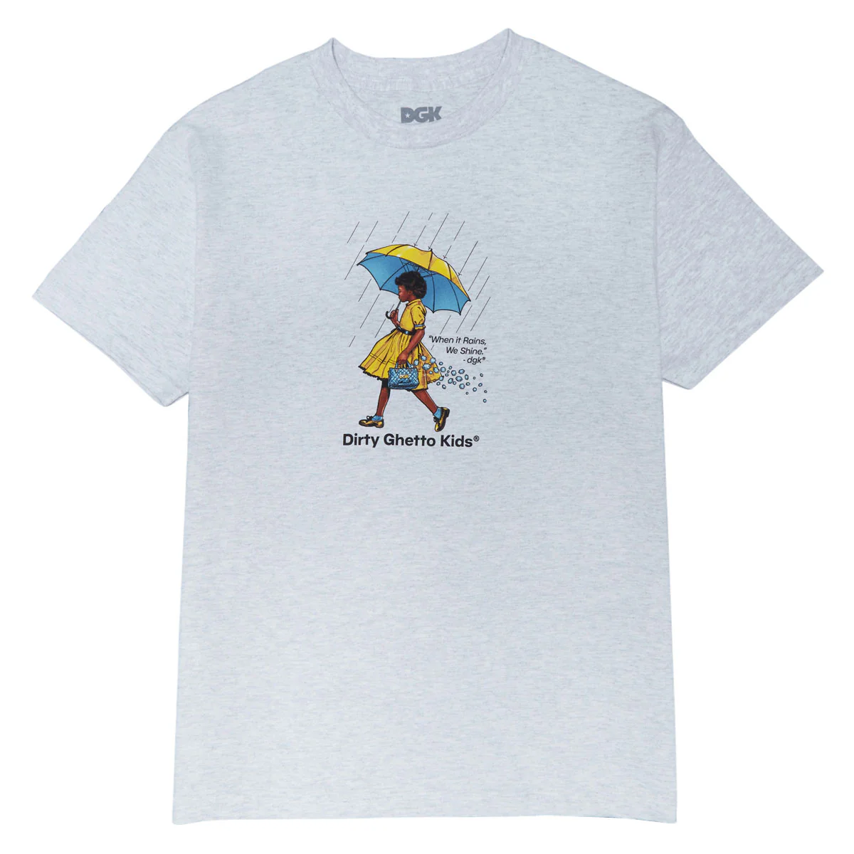 DGK Rain Or Shine T-Shirt - Ash Gray