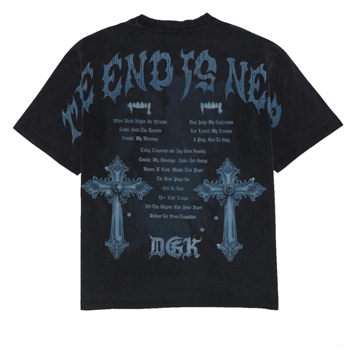 DGK Realm Knit T-Shirt - Vintage Black - Image 2