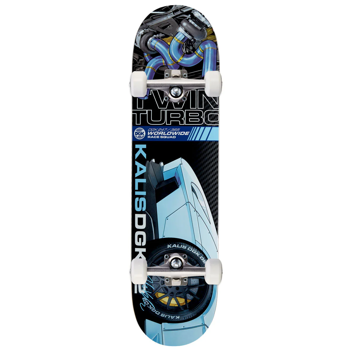 DGK Twin Turbo Kalis Skateboard Complete - 7.80"