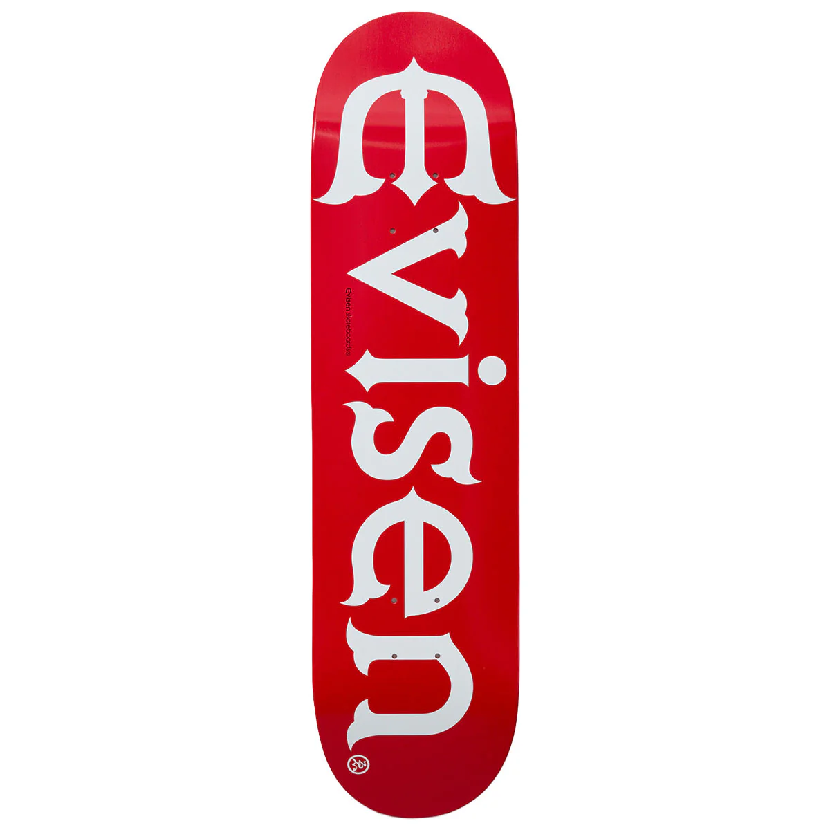 Evisen Evi-Logo Skateboard Deck - Red - 8.50"