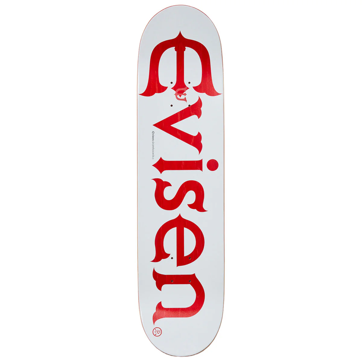 Evisen Evi-Logo Skateboard Deck - Red - 8.50" - Image 2
