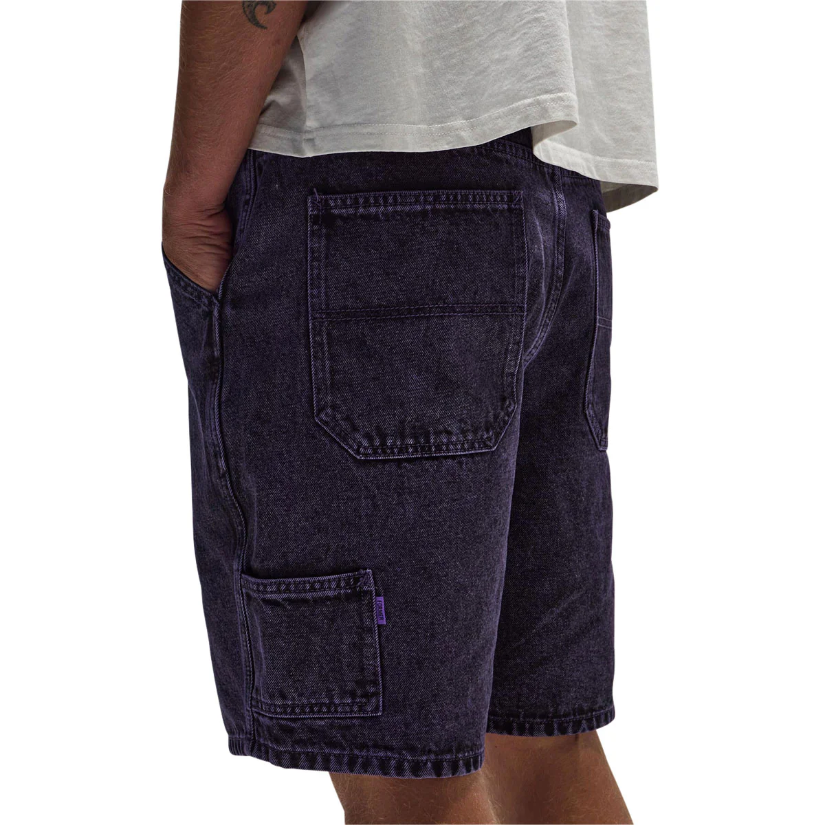 Former Distend Denim Walk Shorts - Washed Purple - Image 5